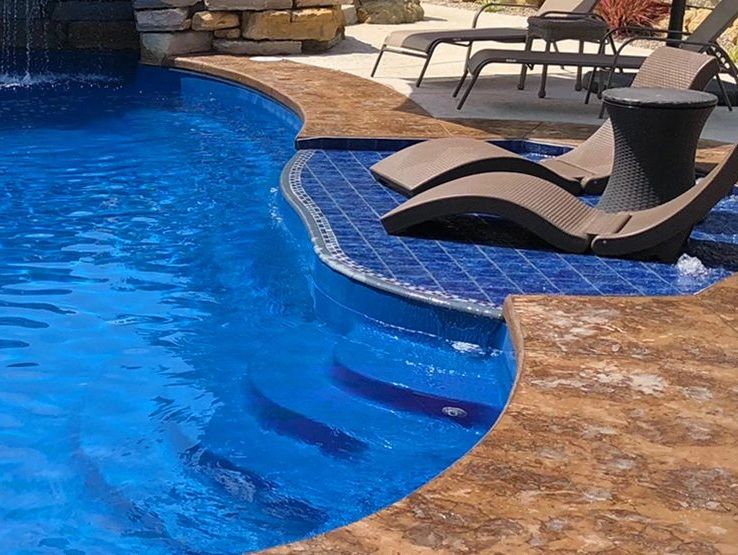 new fiberglass inground pool construction